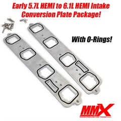 Early 5.7L to 6.1L HEMI Intake Conversion Plates With O-rings - Click Image to Close